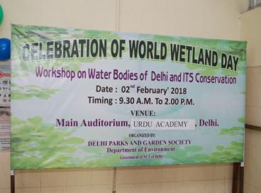 Workshop on Water bodies of Delhi and its Conservation