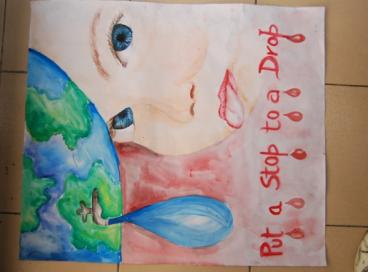 Winning posters in Drawing compettion on Water Conservation