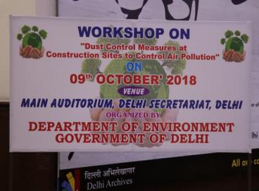 Workshop on Dust Control and Air Pollution 09 Oct 2018