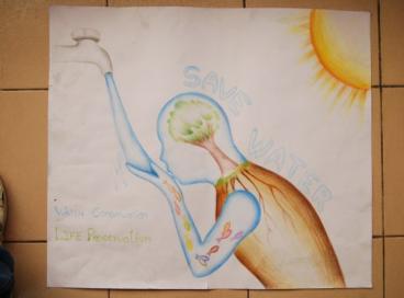 Winning posters in Drawing compettion on Water Conservation