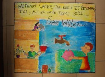 Winning posters in Drawing compettion on Water Conservation